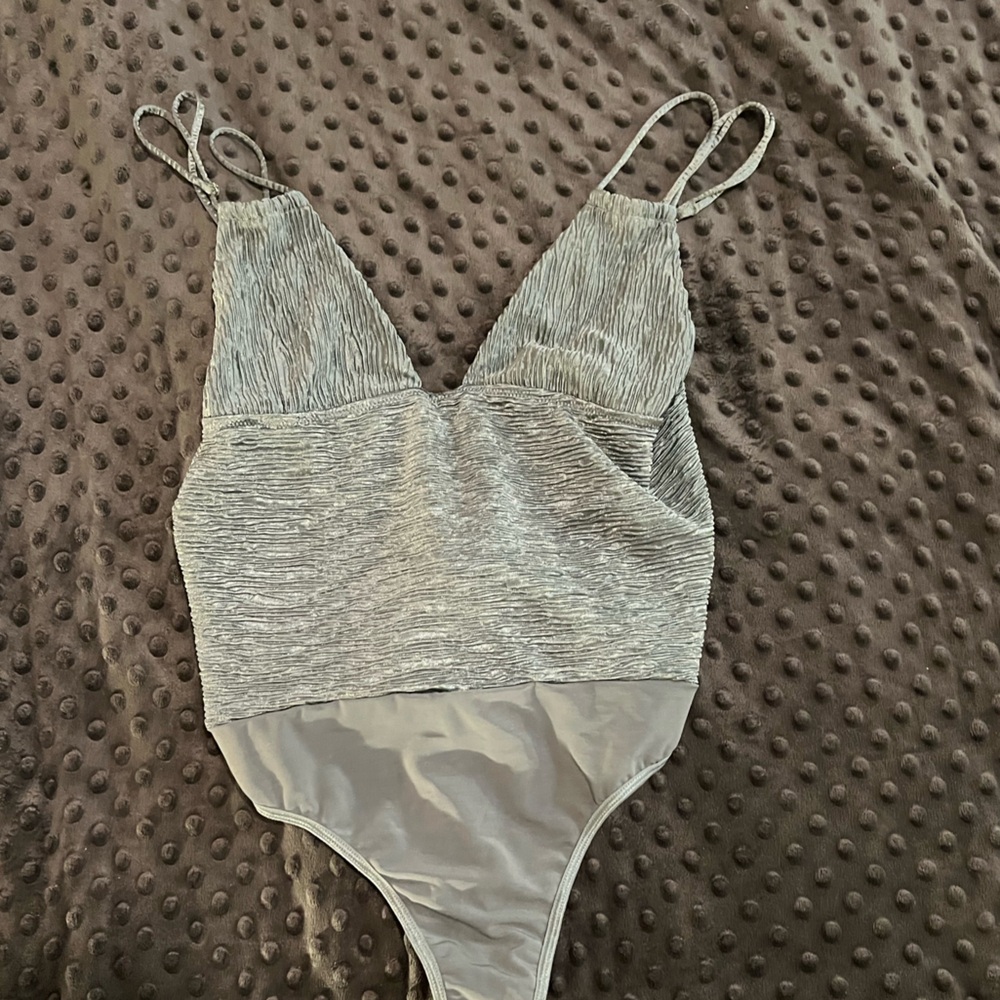 Silver Going Out Body Suit